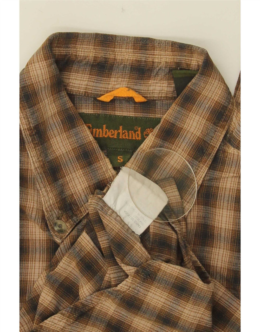Timberland Herre flannelskjorte lille brun ternet bomuld