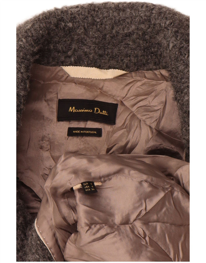 Massimo Dutti Dame Oversized Overfrakke UK 10 Small Grå