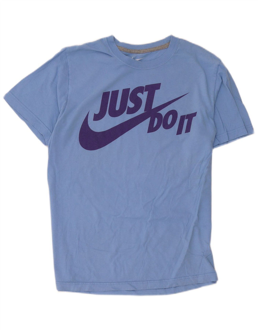 Nike Herre Regular Fit Grafisk T-shirt Top Medium Blue Bomuld