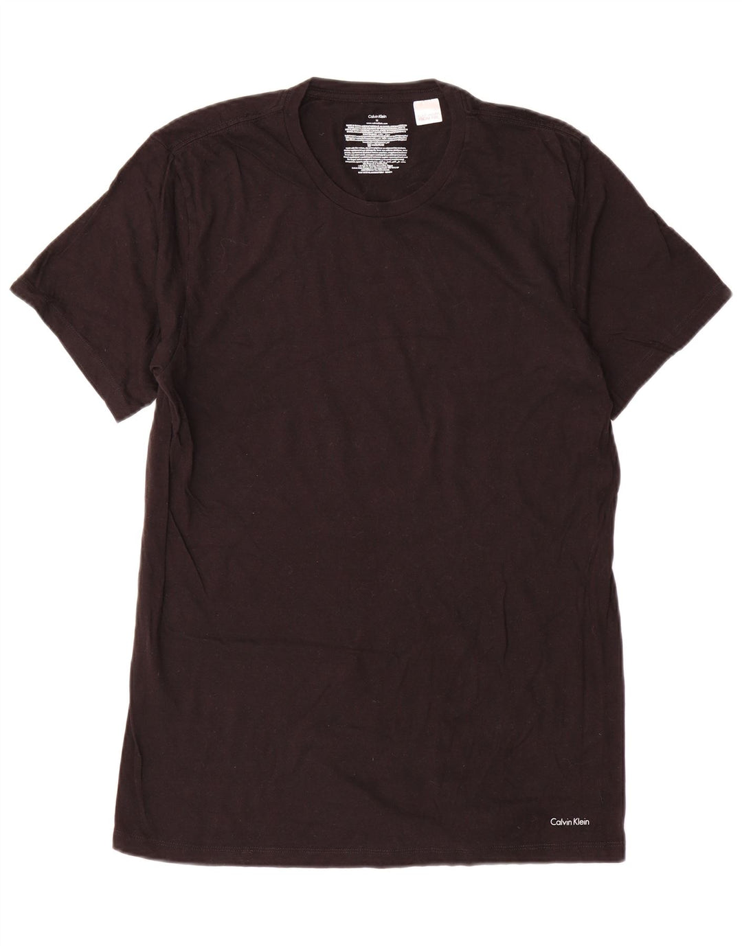 Calvin Klein Herre T-Shirt Top Medium Sort Bomuld