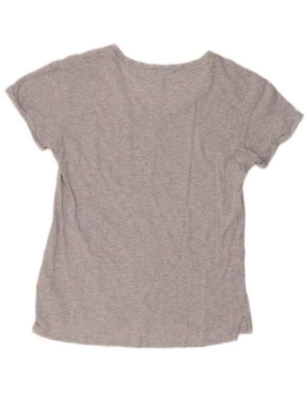 REPLAY Dame T-Shirt Top UK 10 Small Grå