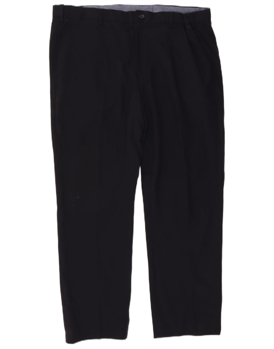 Marks & Spencer Straight Chino-bukser til mænd W42 L29 Marineblå polyester