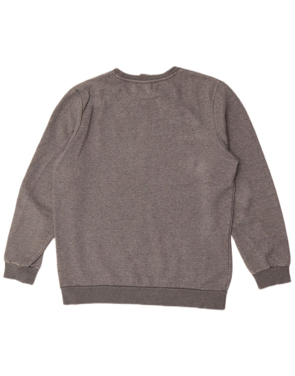 Puma Herre Grafisk Sweatshirt Jumper Medium Grå Bomuld
