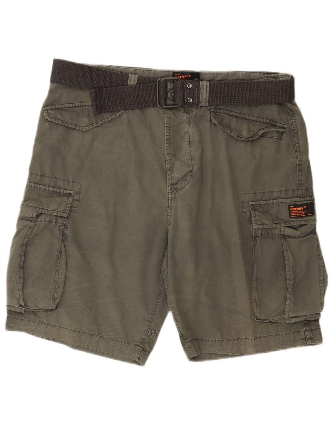 SUPERDRY Cargo Shorts til mænd W34 Large Khaki Bomuld