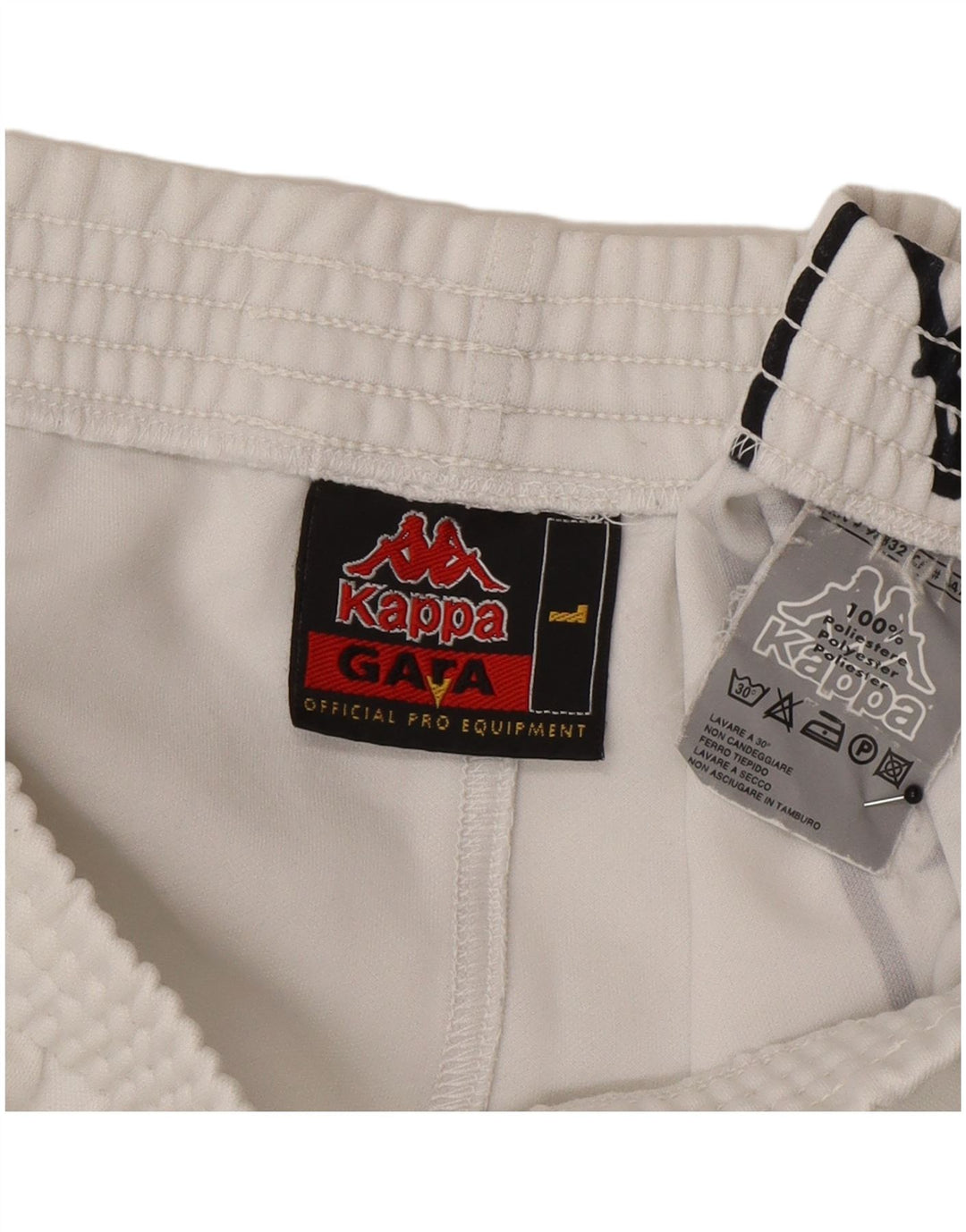 Kappa Herre grafiske sportsshorts store hvide polyester