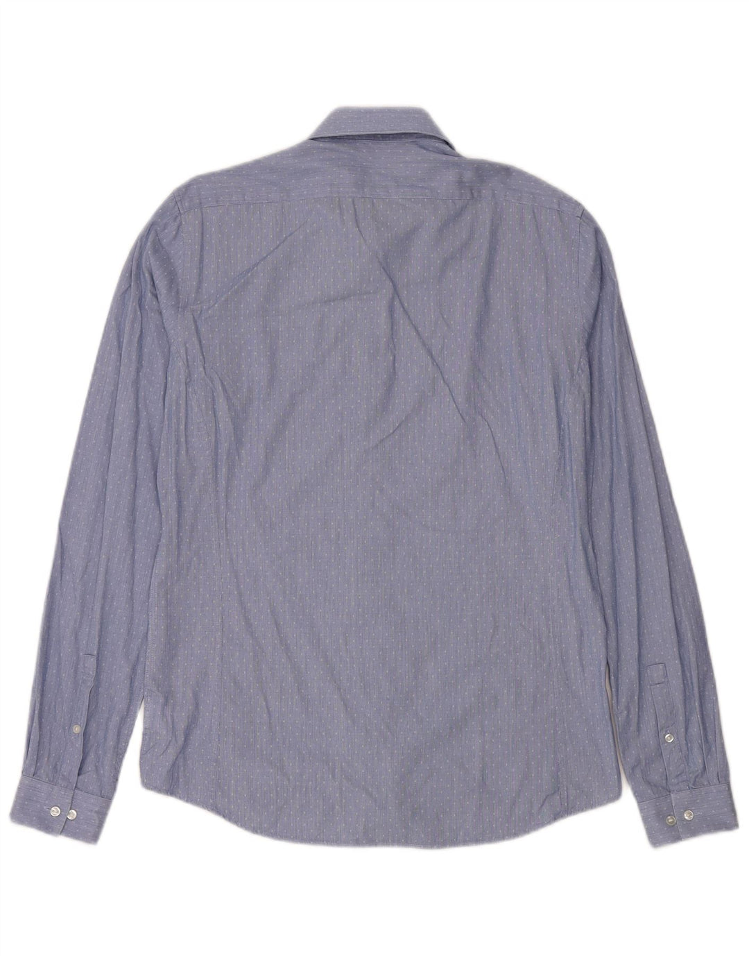 Calvin Klein Herre Extra Slim Fit Skjorte Størrelse 40 15 1/2 Medium Blue Spotted