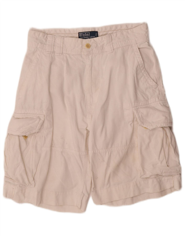 Polo Ralph Lauren Herre Cargo Shorts W30 Medium White Bomuld