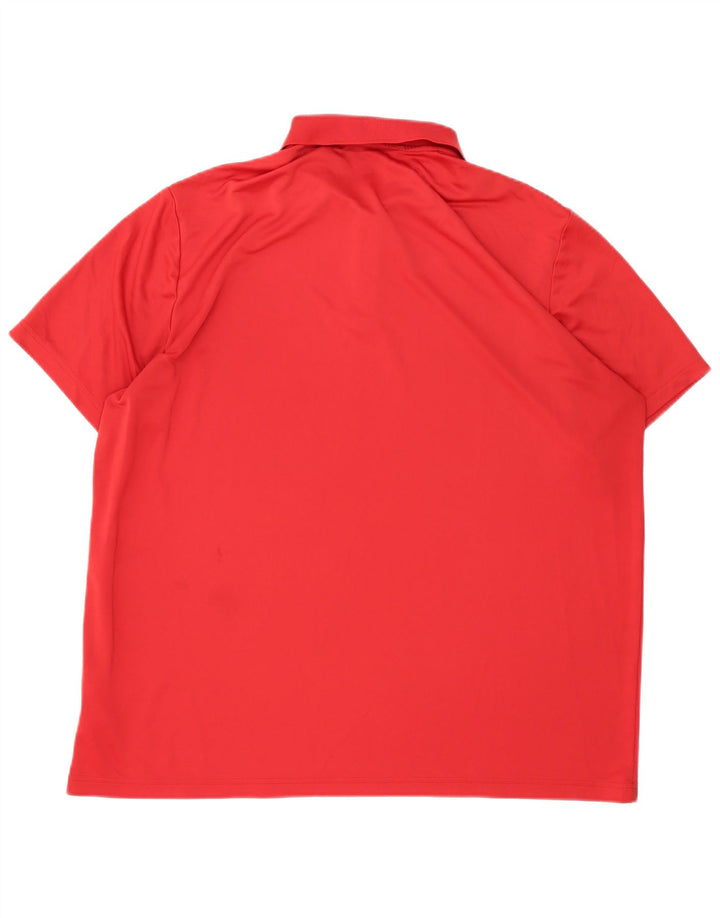 ADIDAS Poloskjorte til mænd 2XL Rød Polyester