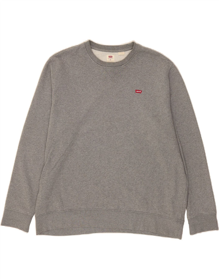 LEVI'S Mens Standard Sweatshirt Jumper XL Grey Cotton Vintage Levi's and Second-Hand Levi's from Messina Hembry 