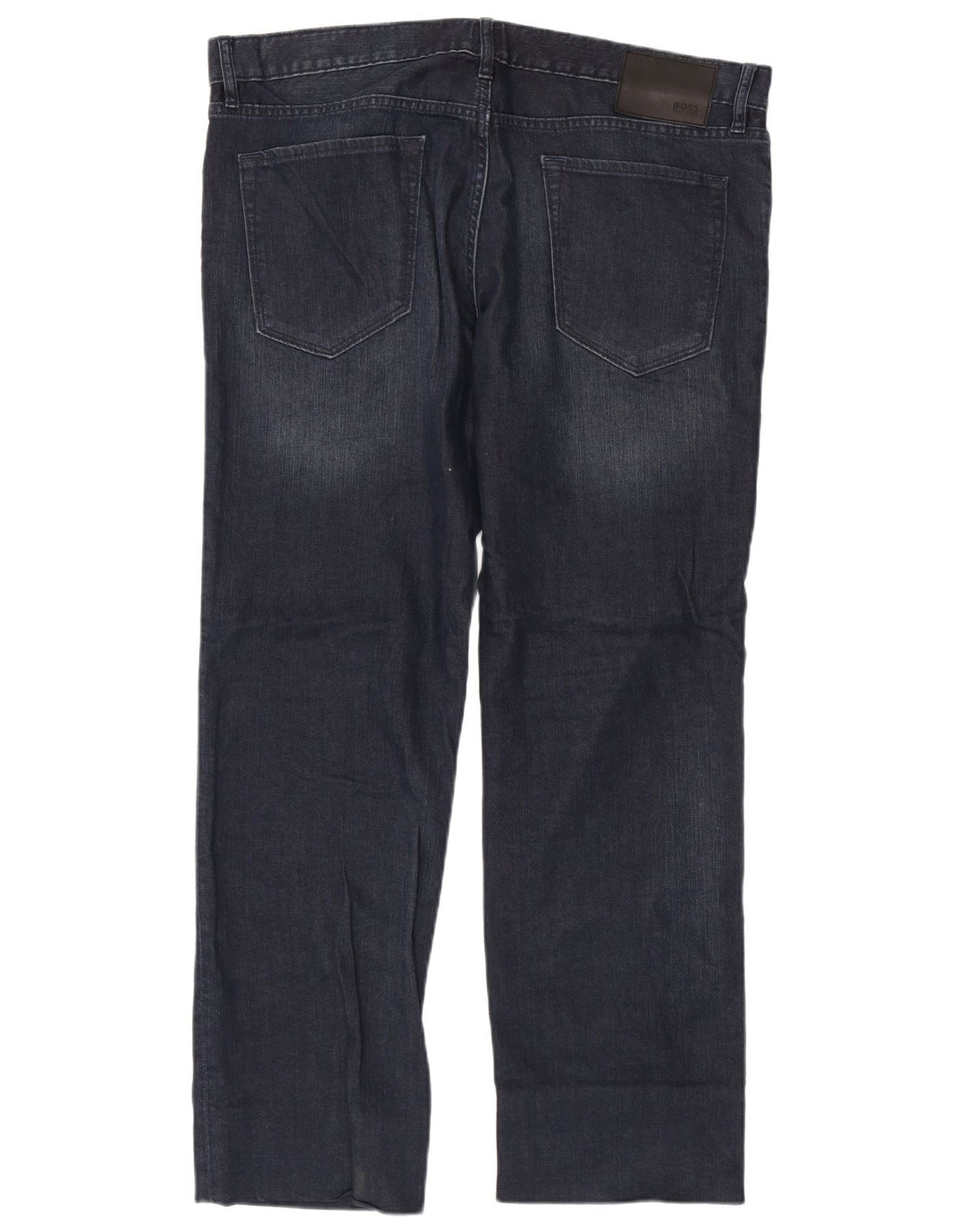 Hugo Boss Straight Jeans til mænd W38 L31 Marineblå bomuld