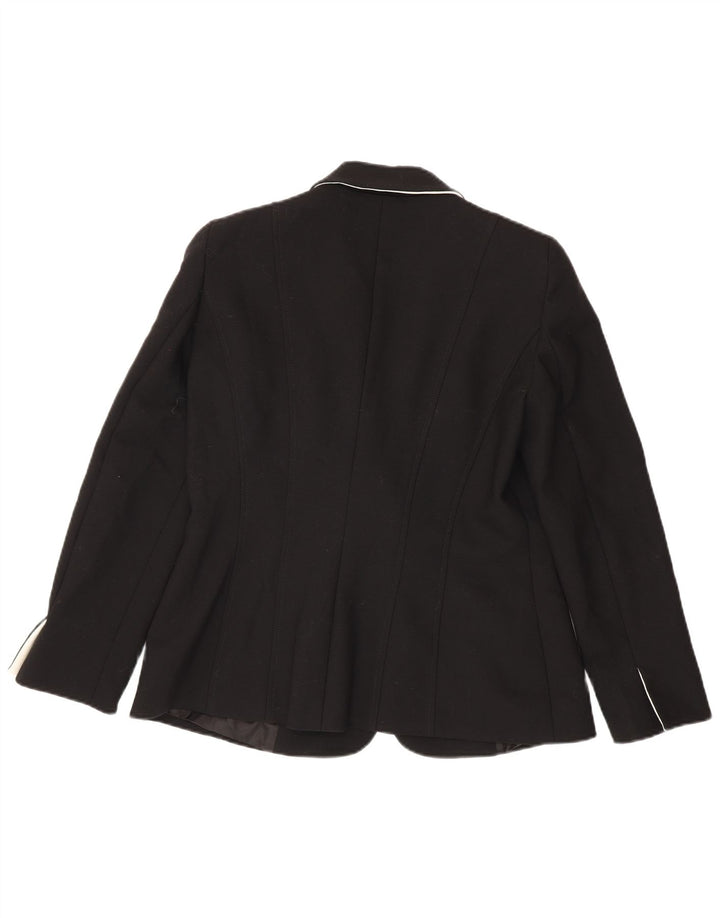Luisa Spagnoli Dame Blazer Jacket IT 46 Large Black Polyester