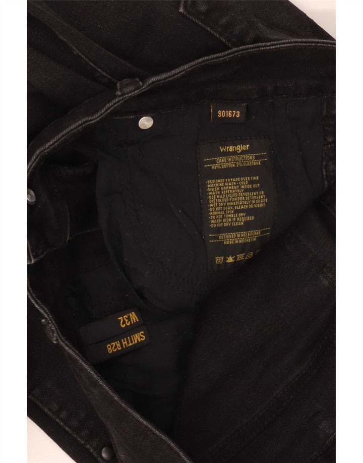 Wrangler Dame Slim Jeans W32 L28 Sort Bomuld