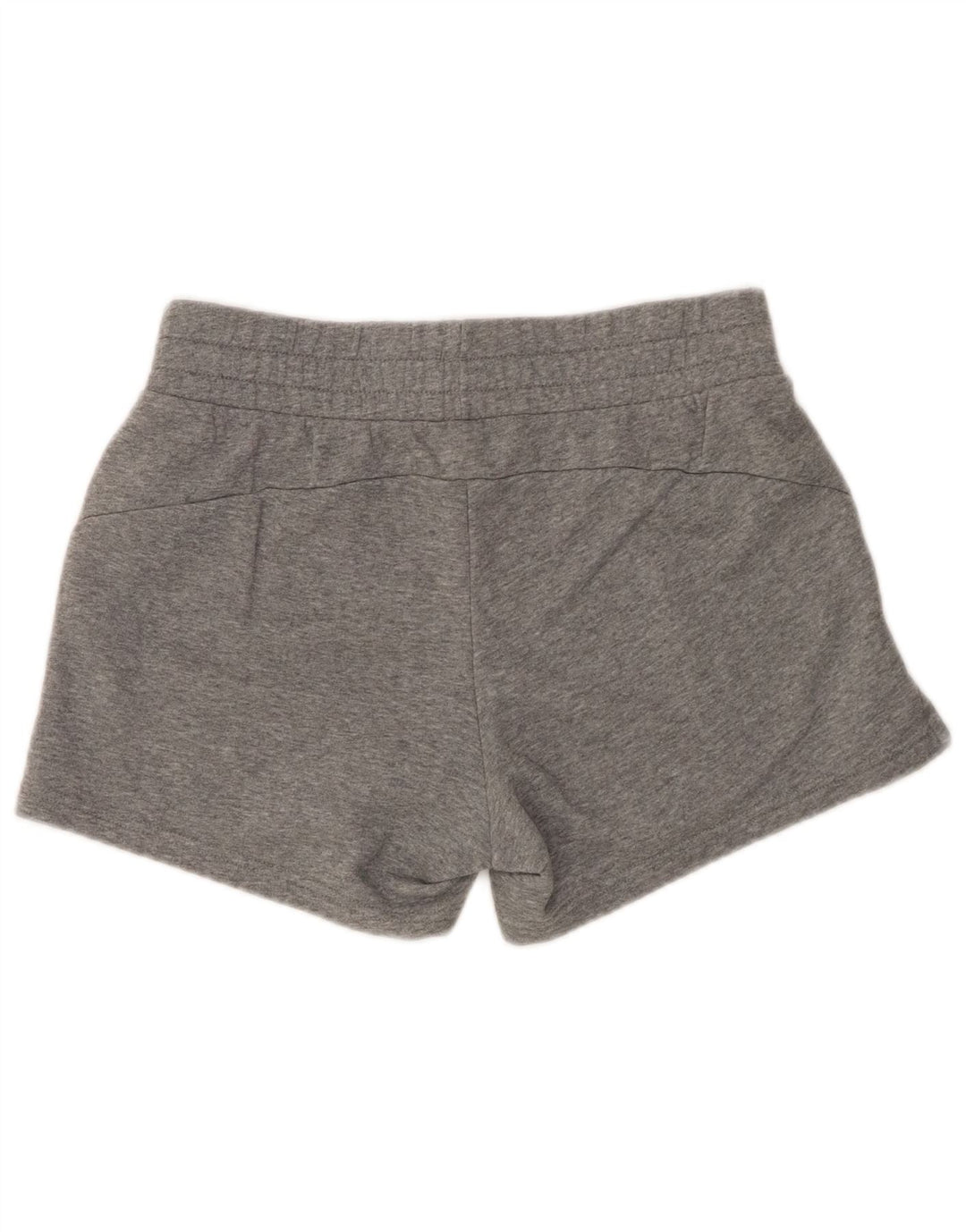 PUMA Womens Sport Shorts UK 14 Medium  Grey Cotton