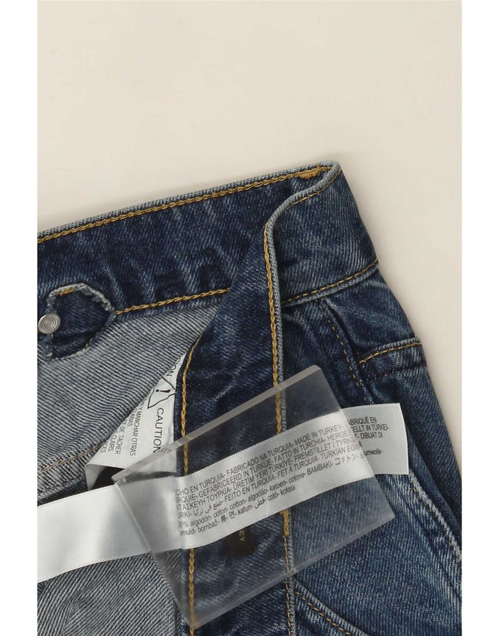 Massimo Dutti Dame Jeans med brede ben EU 40 Medium W30 L30 Blå Bomuld
