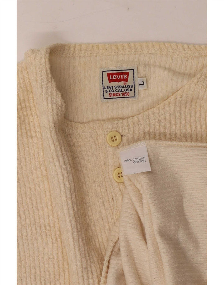 Levi's Herre Top Langærmet Stor Beige Bomuld