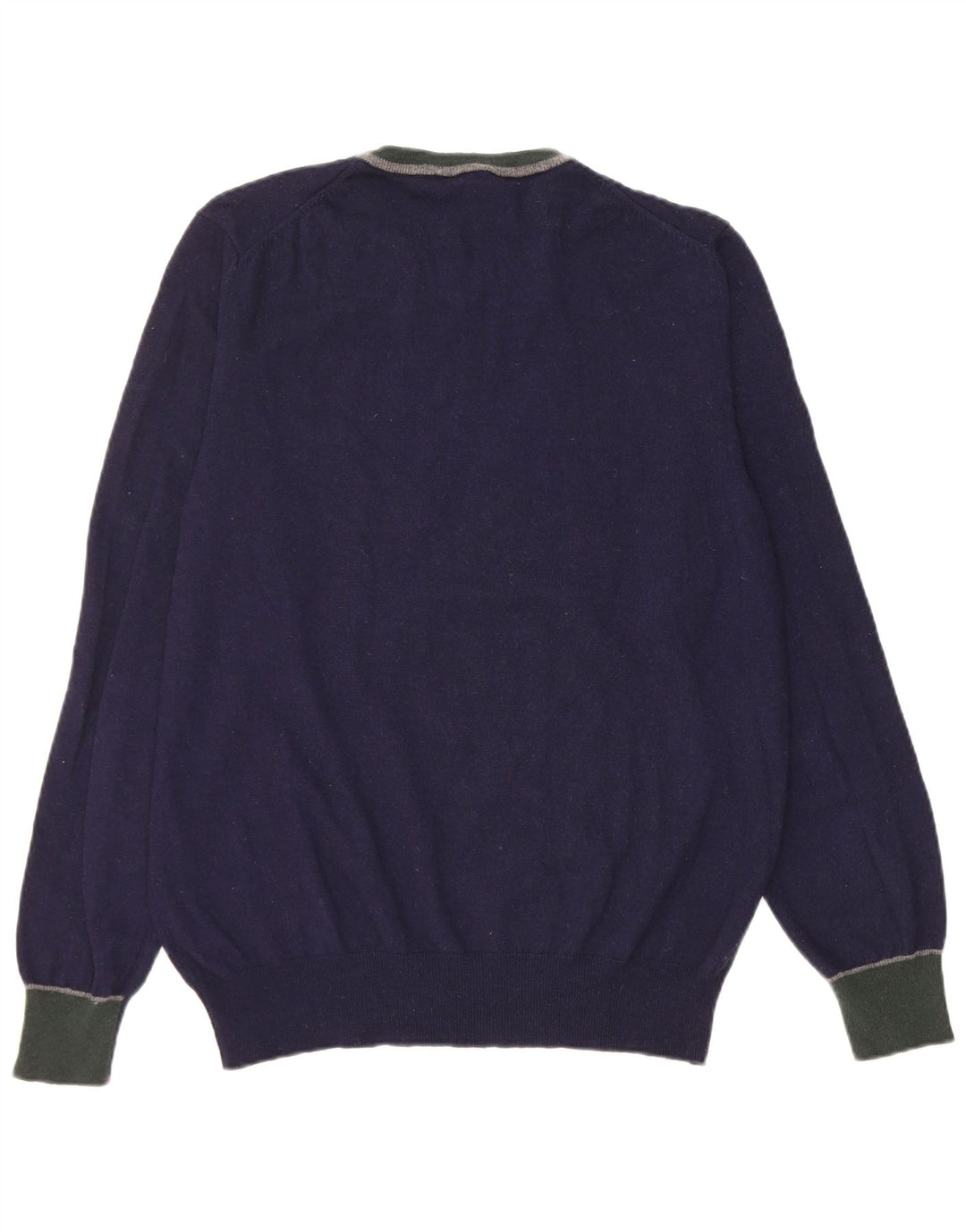 PEUTEREY Herre sweater med rund hals XL Marineblå Colourblock Uld