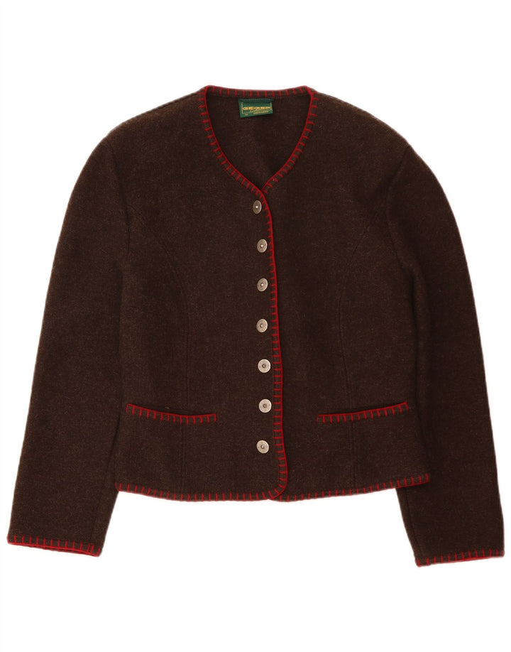 GEIGER Dame 7 knapper Blazer Jacket IT 44 Medium Brun