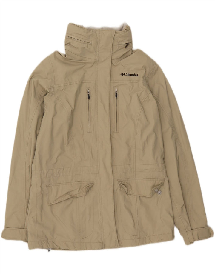 COLUMBIA Womens Oversized Utility Jacket UK 10 Small Green Nylon