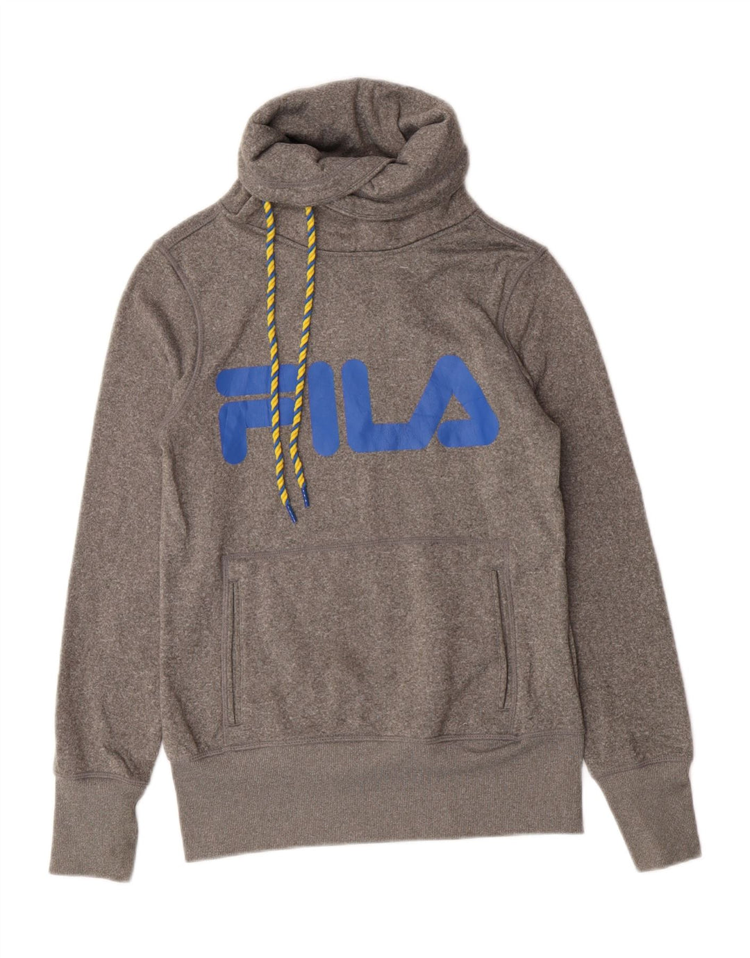 Fila Dame Grafisk Sweatshirt Jumper UK 10 Lille Grå