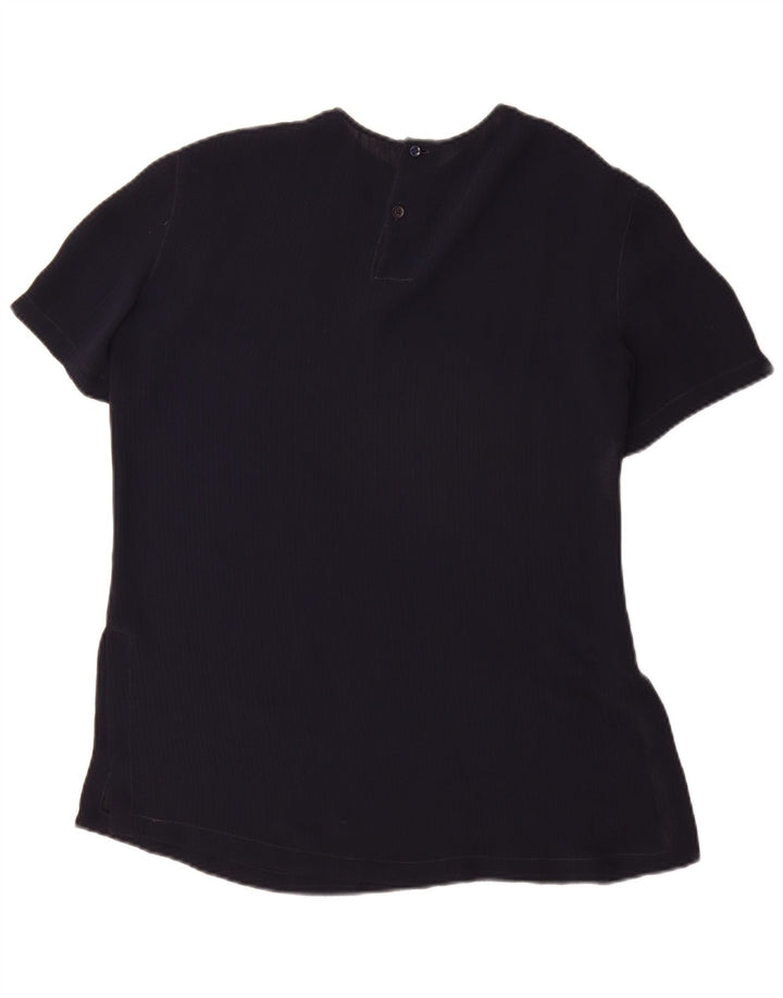 EMPORIO ARMANI Dame bluse Top UK 12 Medium Navy Blue