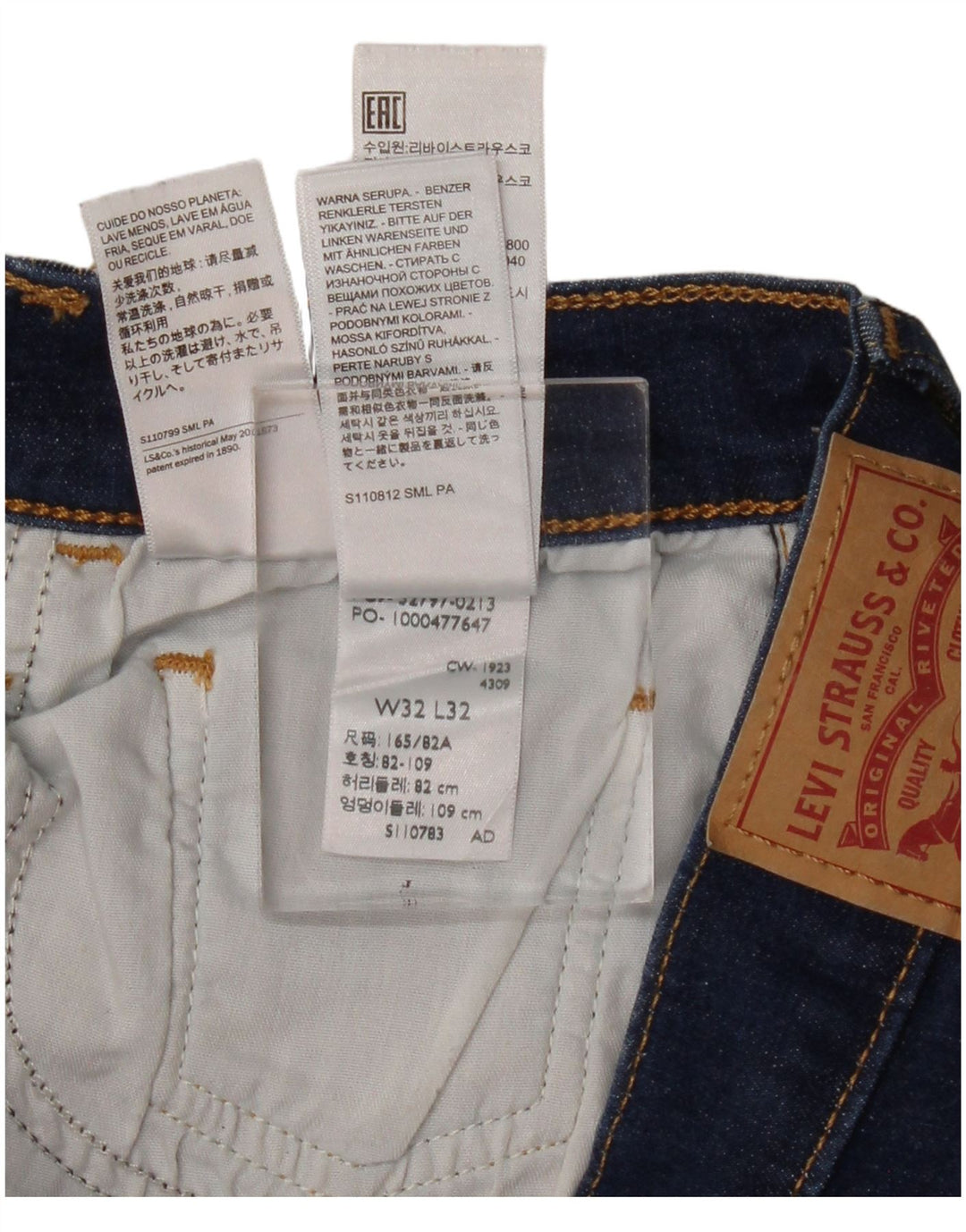 Levi's Skinny Jeans til kvinder W32 L32 Marineblå bomuld