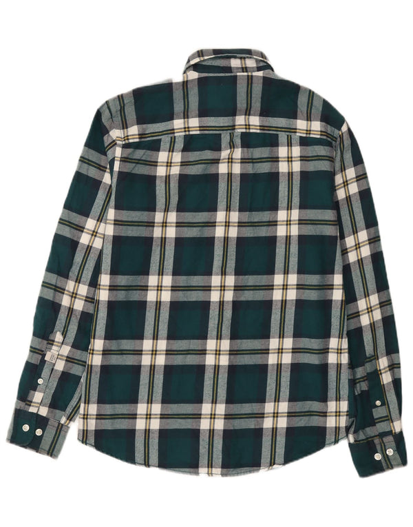 Jack & Jones Herre Flanellskjorte XS Grøn Plaid Bomuld