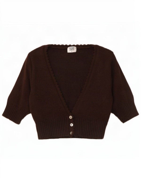 Bay Kortærmet Bolero Jumper UK 8 Small Brun Akryl