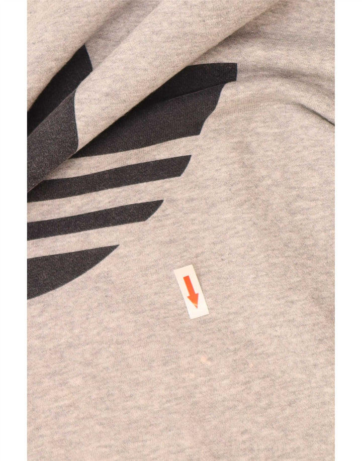 Adidas Graphic Sweatshirt Jumper XL Grå Colourblock Bomuld