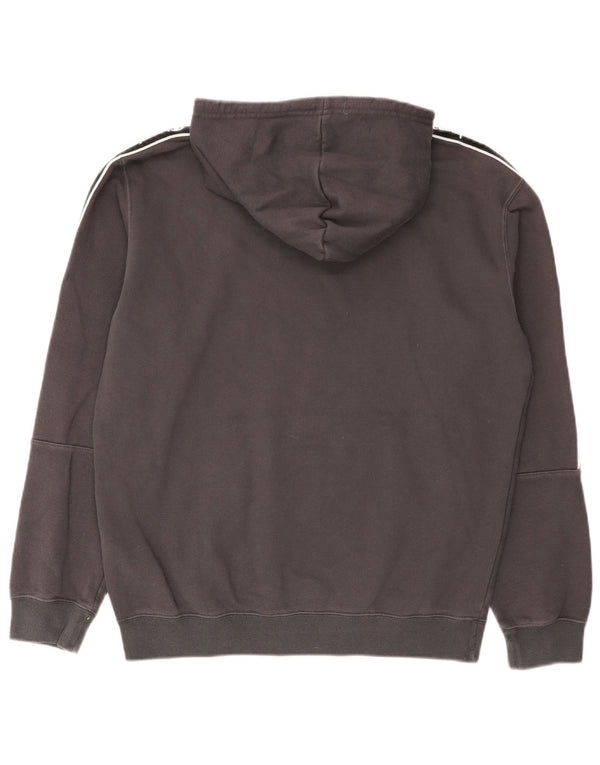 Champion Herre grafisk hættetrøje Jumper Large Grå Colourblock Bomuld