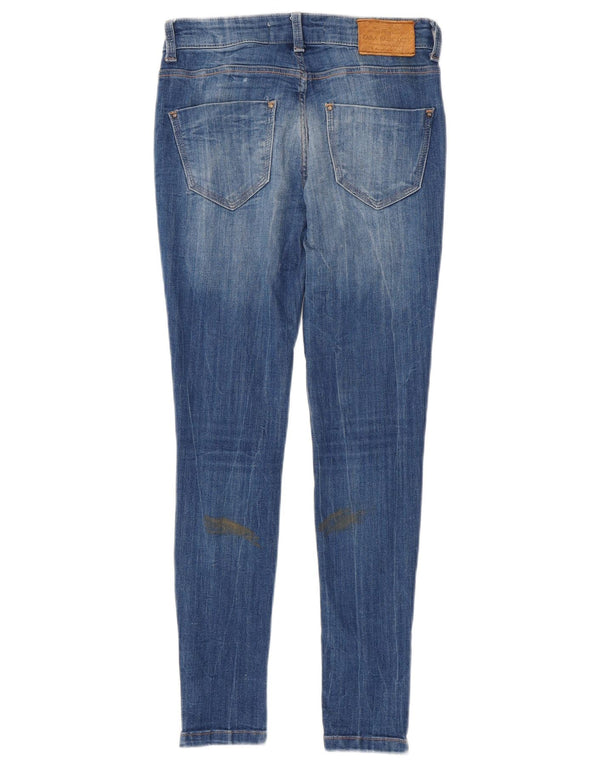 Zara Dame Skinny Jeans EU 34 2XS W24 L27 Blå Bomuld