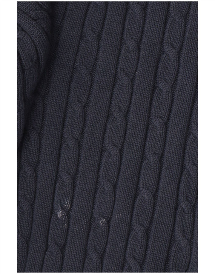 TOMMY HILFIGER Herre grafisk rund hals sweater mellemblå