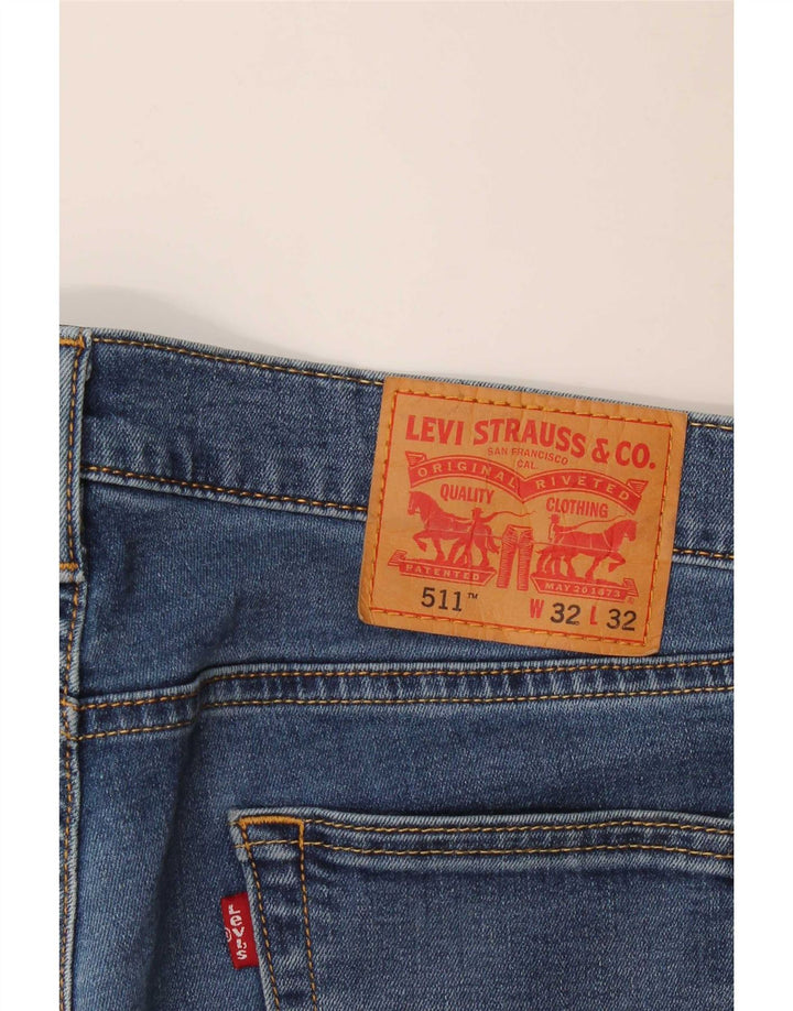 Levi's Herre 511 Slim Jeans W32 L29 Blå Bomuld
