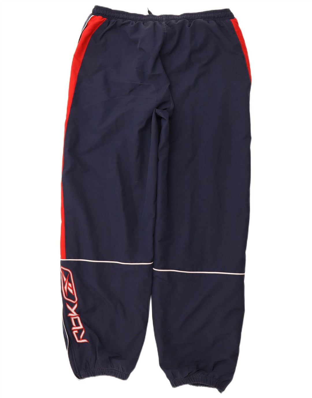 REEBOK Herre grafisk træningsdragt Bukser Joggers XL Navy Blue Colourblock