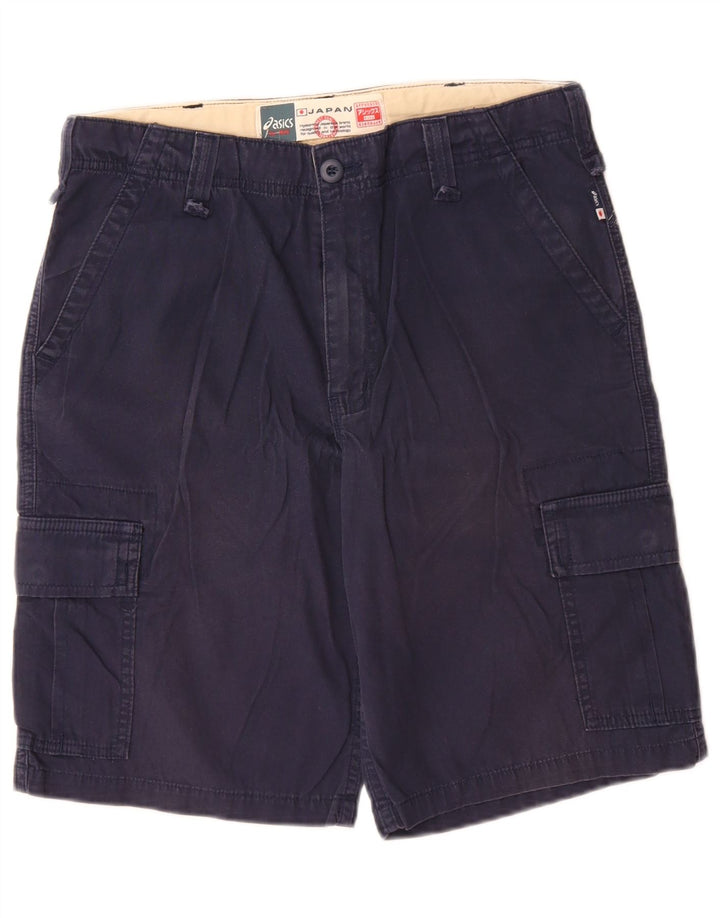 Asics Herre Cargo Shorts IT 46 Small W30 Marineblå Bomuld