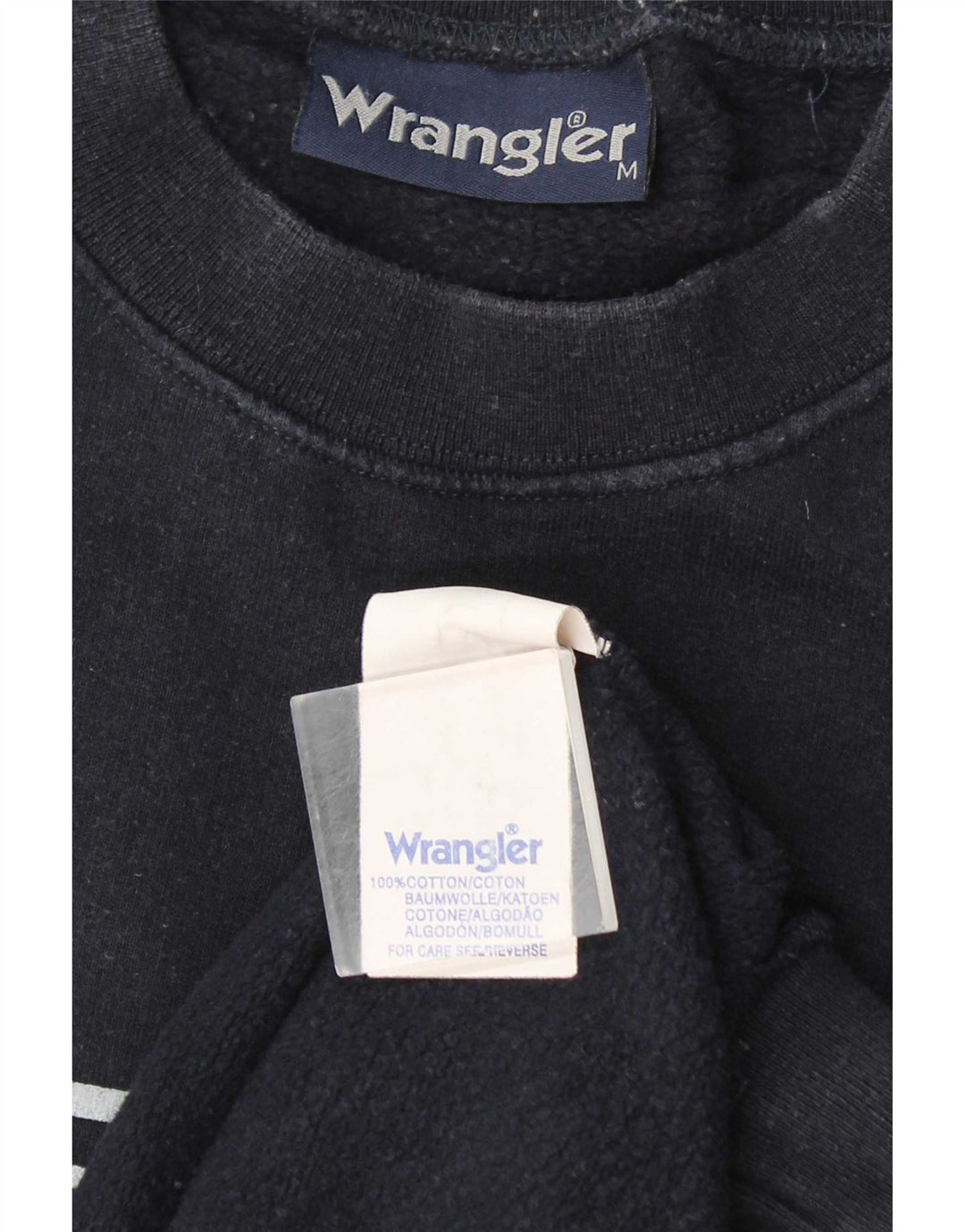 Wrangler Herre grafisk sweatshirt Jumper Medium Navyblå Bomuld