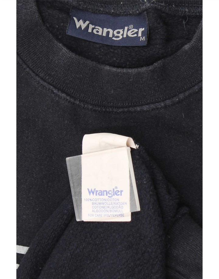 Wrangler Herre grafisk sweatshirt Jumper Medium Navyblå Bomuld