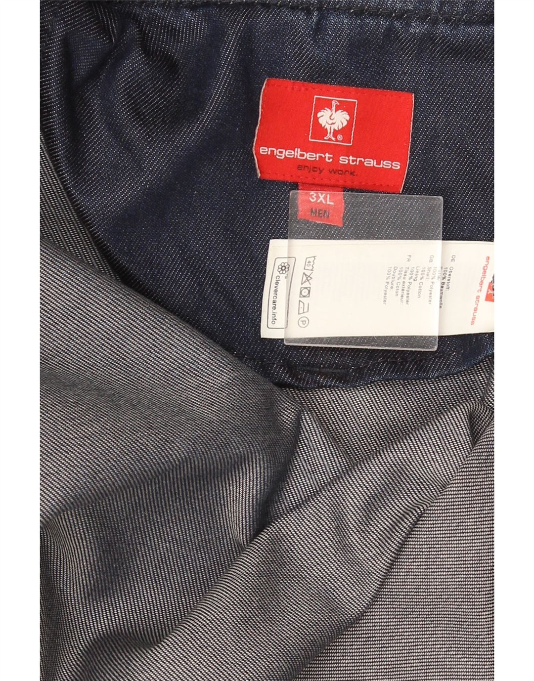 Engelbert Strauss Herre denimjakke UK 46 3XL Blå Bomuld