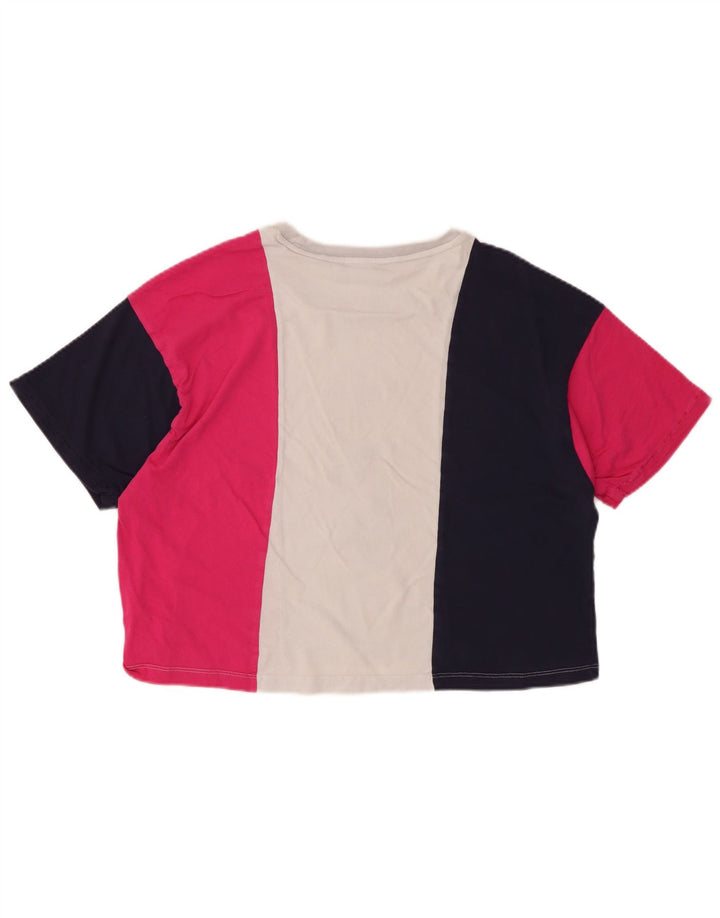 FILA Grafisk T-shirt top til kvinder IT 42 Medium Flerfarvet Colourblock