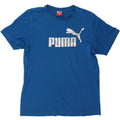 PUMA Mens Graphic T-Shirt Top Large Blue Vintage Puma and Second-Hand Puma from Messina Hembry 