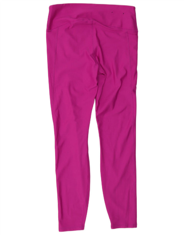 Under Armour Womens Leggings UK 14 Large Purple Polyester