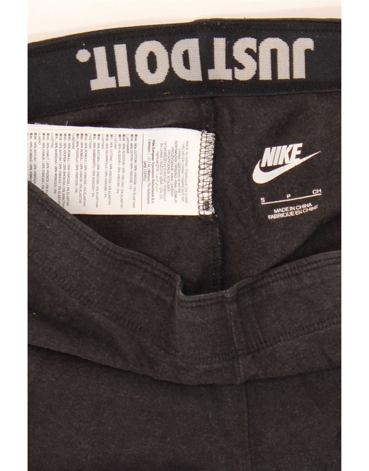 Nike Dame Grafiske Leggings UK 10 Small Black Bomuld