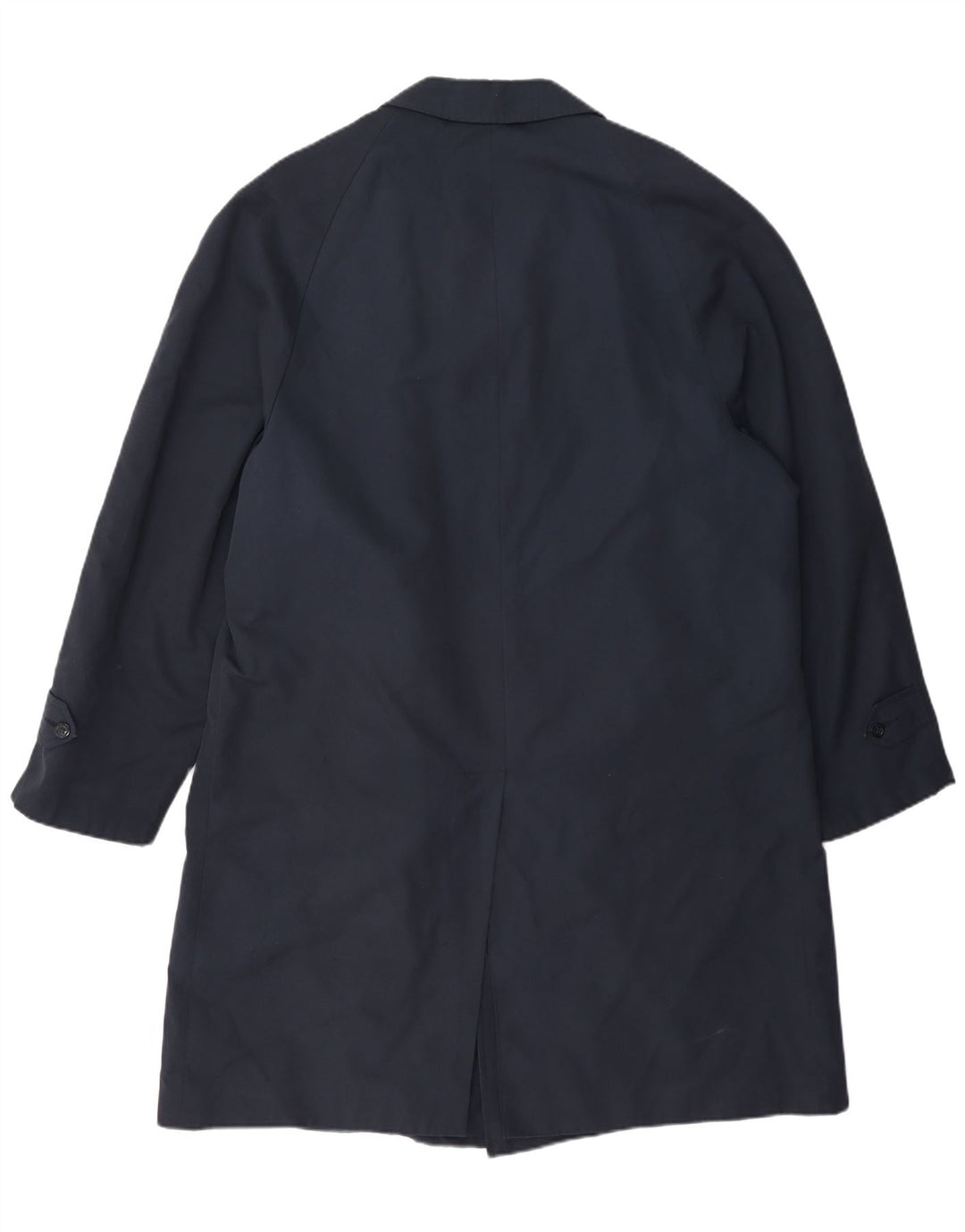 Dhobi Herre Overfrakke UK 38 Medium Navy Blue Polyester