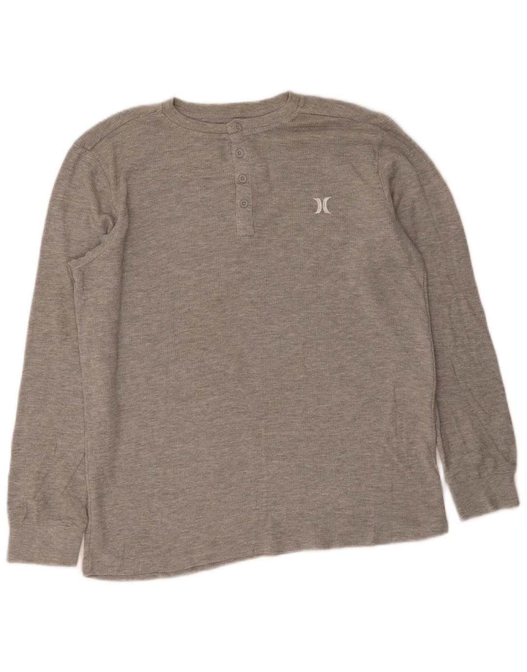 Hurley Herre T-shirt Top Langærmet mellemgrå bomuld