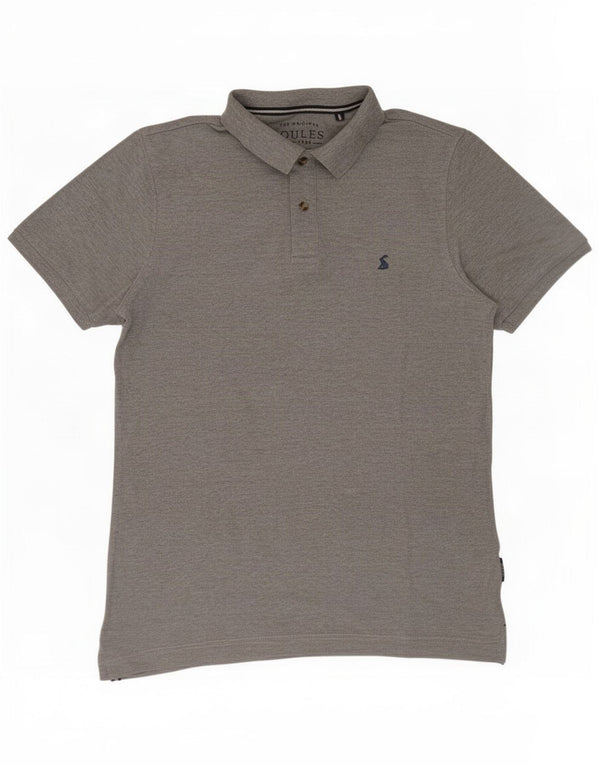 Joules herre klassisk pasform poloshirt mellemgrå bomuld
