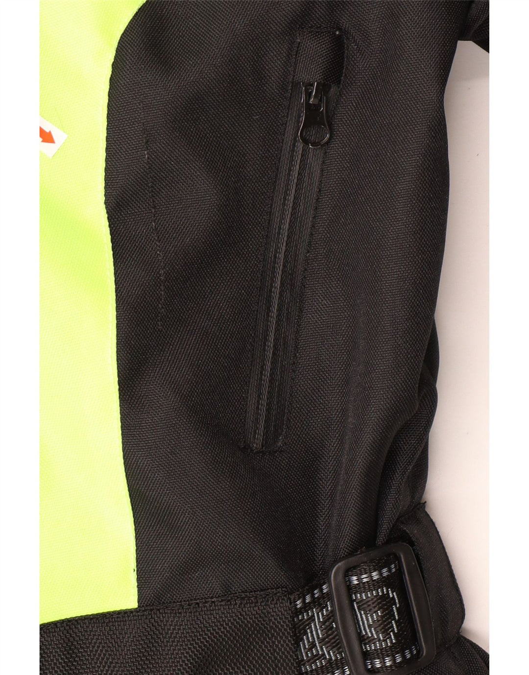 VINTAGE Herre grafisk Moto Racer Bomber Jacket UK 44 2XL Grøn Colourblock