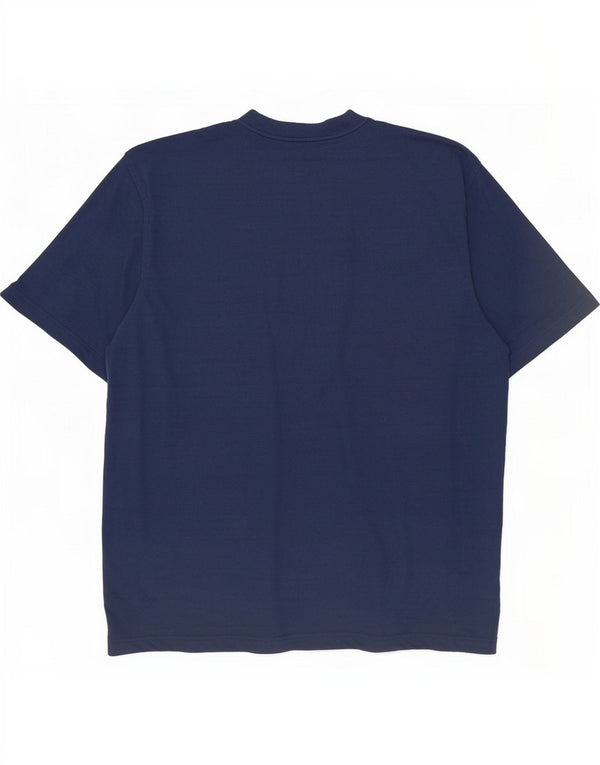 Umbro Herre T-Shirt Top 2XL Navy Blue Polyester