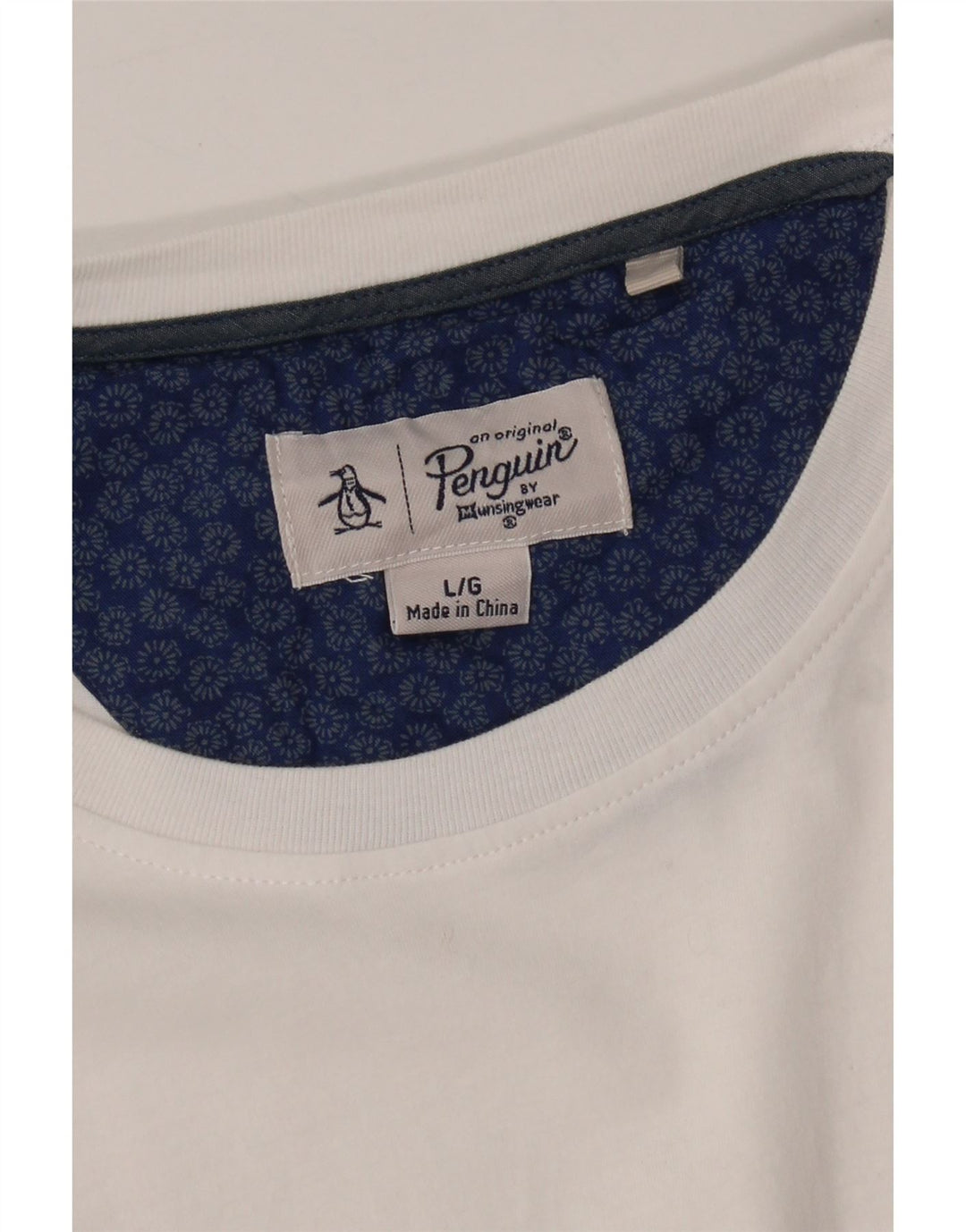 PENGUIN Mens T-Shirt Top Large White Cotton Vintage Penguin and Second-Hand Penguin from Messina Hembry 