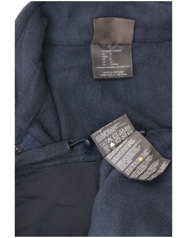 Jack Wolfskin Dame Fleecejakke UK 12 Medium Navy Blue Polyester