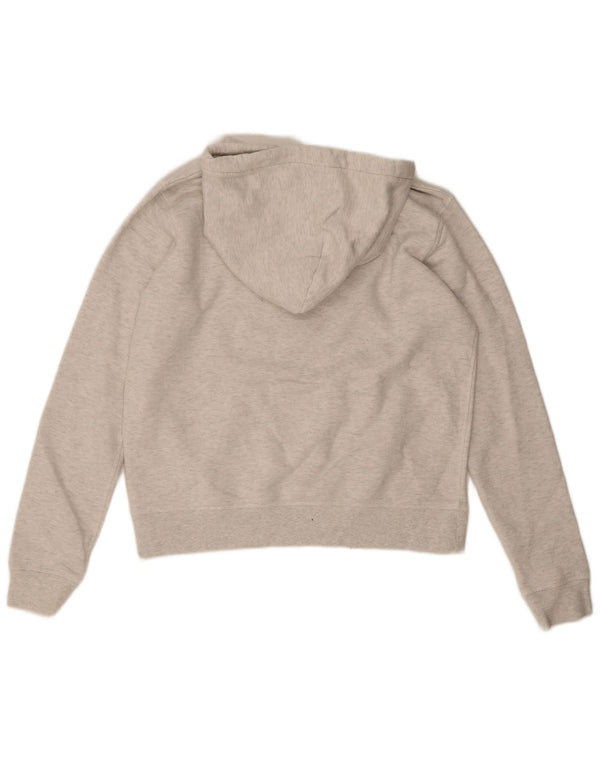 Jack Wills Grafisk hættetrøje til kvinder UK 12 Medium Grey Flecked Bomuld