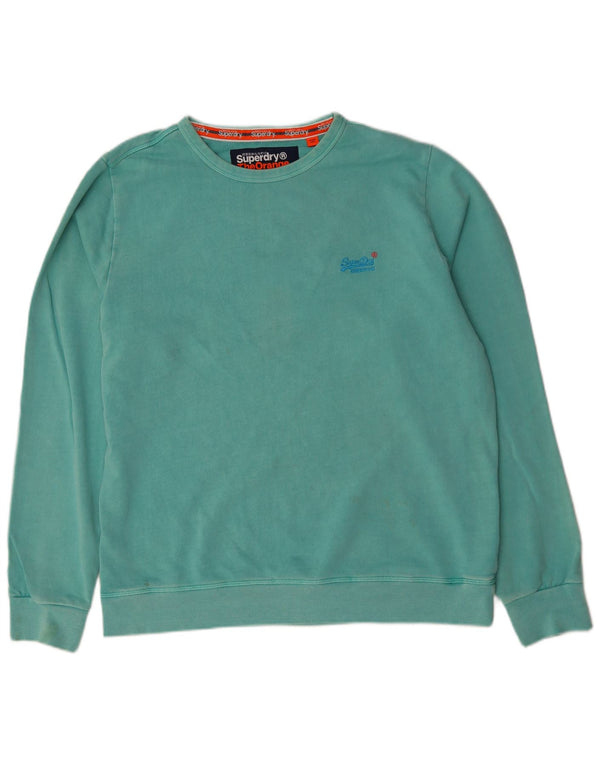 Superdry Sweatshirt til mænd 3XL grøn bomuld